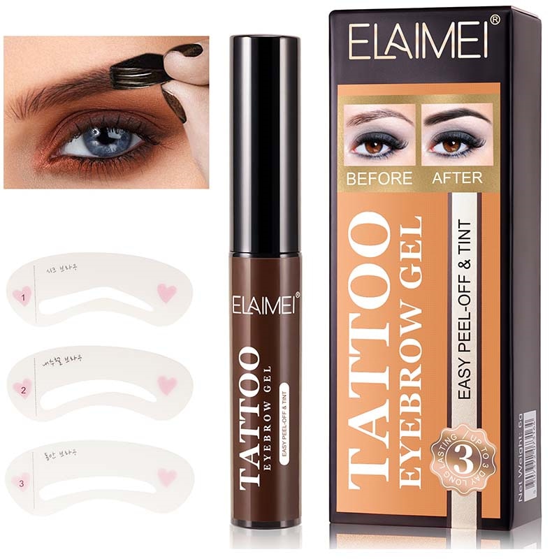 Peel-off Eyebrow Tattoo Tint Dyed Eyebrow Cream Waterproof Long Lasting Brow Gel Natural Eyebrow Care Women Professional Makeup