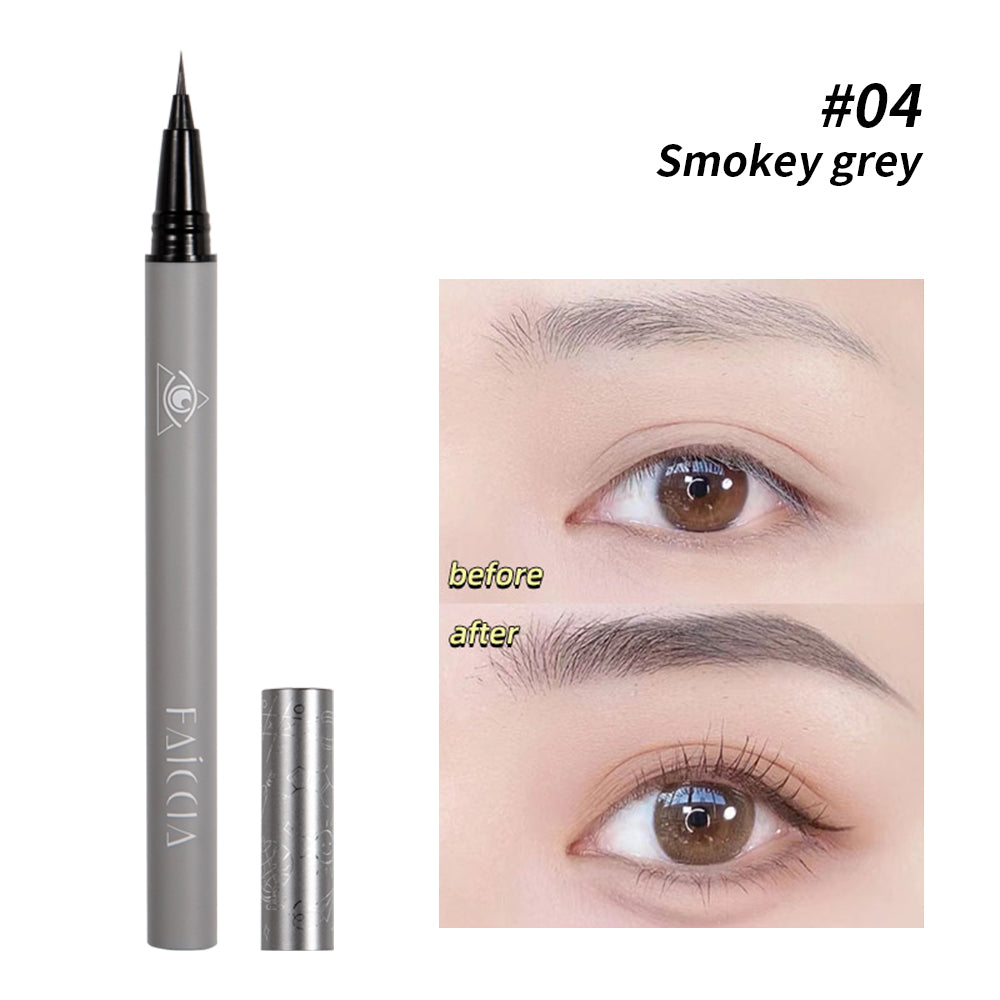 0.01mm Head Eyebrow Pencil Sweat-proof  Ultra Fine Liquid Eeyeliner Lying Silkworm Pen Lasting Waterproof Makeup Eye Cosmetics