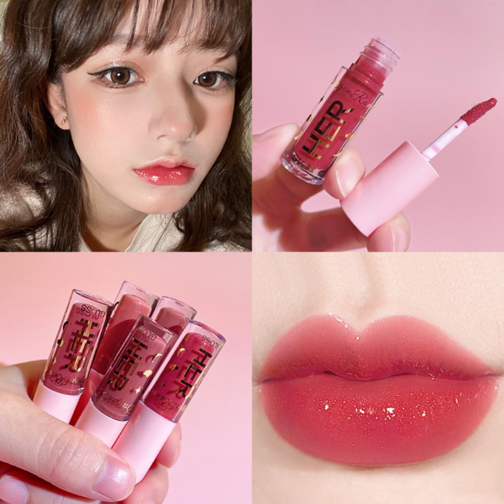 Moisturizing Mini Lip Gloss Oil Long Lasting Matte Air Lip Glaze Tint Sexy Red Shiny Liquid Lipsticks Makeup Cosmetics Jelly Lip