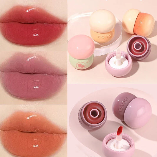 qgtao Canned Lipstick Lips Makeup Ice Tea Water Mirror Lip Gloss Moisturizing Sexy Lip Tint Lasting Lip Glaze Korean Cosmetic