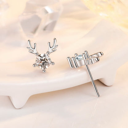 Cute Christmas Elk Dangle Earrings For Women Charm Xmas Deer Star Bowknot Round Ball Drop Earring Girls New Year Party Jewelry