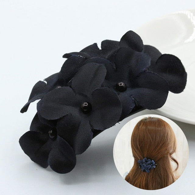 Fashion Hair Bow for Women Ribbon Bow Tie Hairpins Elegant Ladies Hairgrips Headwear Braiding Hair Accessories Hair Clips