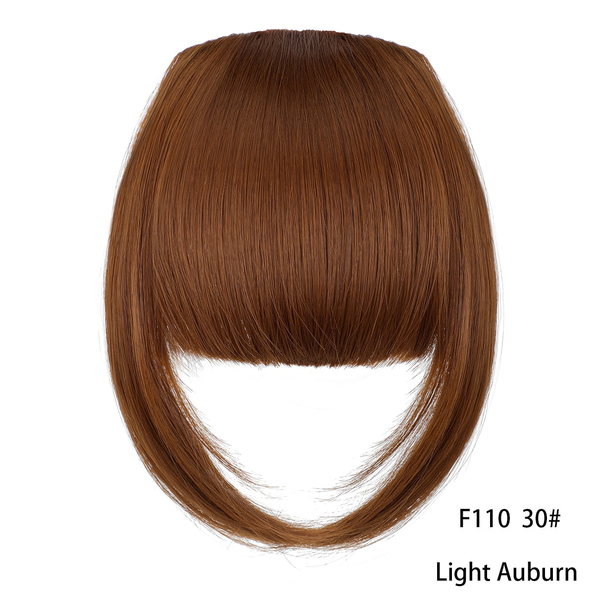 Shangzi Clip In Blunt Bangs Bang Hair Extension Synthetic Wig Fake Fringe Natural Hair Bangs Black L Brown Accessories Fake Hair