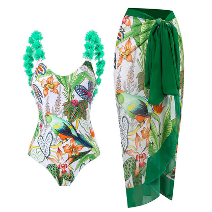 qgtao New Arrival Push Up Women Bikini Set Floral Printed Ruffle Bikinis Strappy Bandage Swimwear Brazilian Biquini Bathing Suit