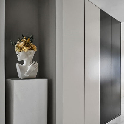 Nordic Style Ceramic Vase Woman Body Model Modern Body Art Vase Home Decoration Creative Flower Pot Living Room Decoration