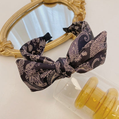 Solid Fabric Satin Hair Scarf Band Hairband for Women Girl Korea Headbands Fashion Accessorie