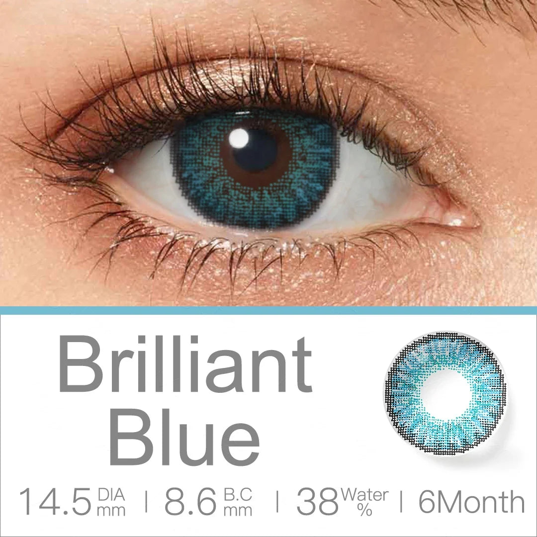 qgtao Colored Contact Lenses For Eyes 1 Pair Color Contact Lenses 3 TONE Color Lens Eyes Contacts