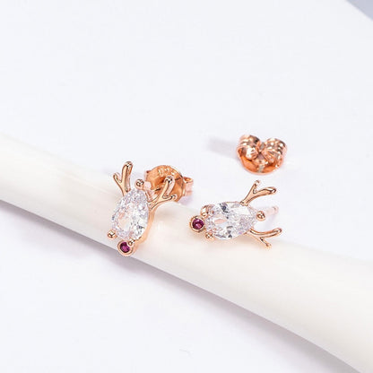Cute Christmas Elk Dangle Earrings For Women Charm Xmas Deer Star Bowknot Round Ball Drop Earring Girls New Year Party Jewelry