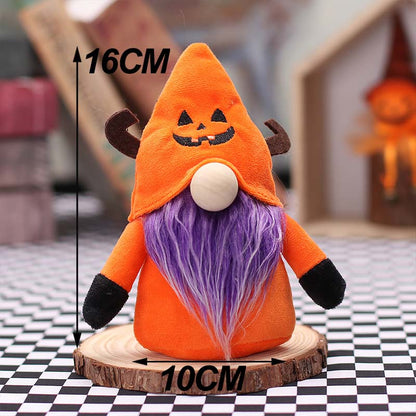 Halloween Gnome Plush Halloween Decoration for Home Handmade Faceless Dolls Gnome Ornaments Cute Elf Scandinavian Tomte Gnomes
