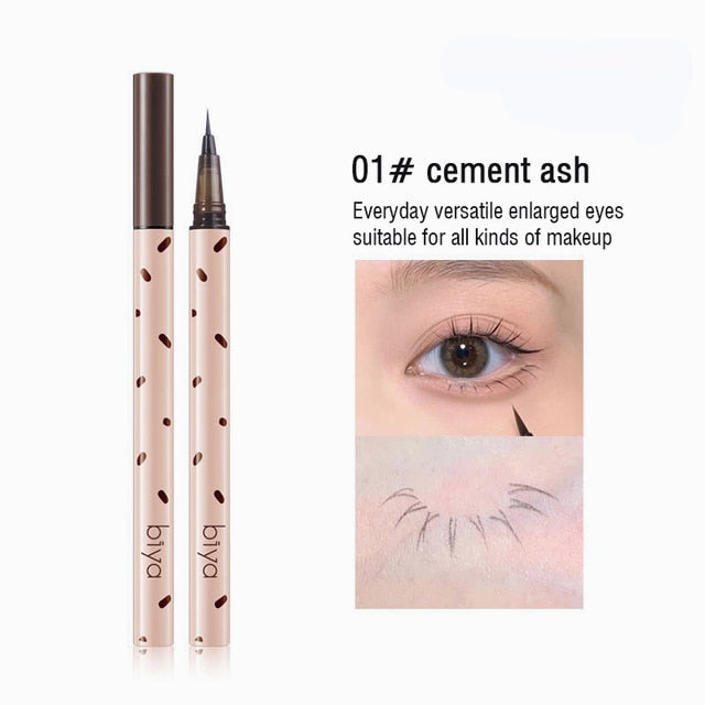 Ultra-fine Liquid Lying Silkworm Eyelash Pen Matte Brown Gray Eyeliner Highlighter Pencil Smooth Lasting Eye Shadow Stick Makeup