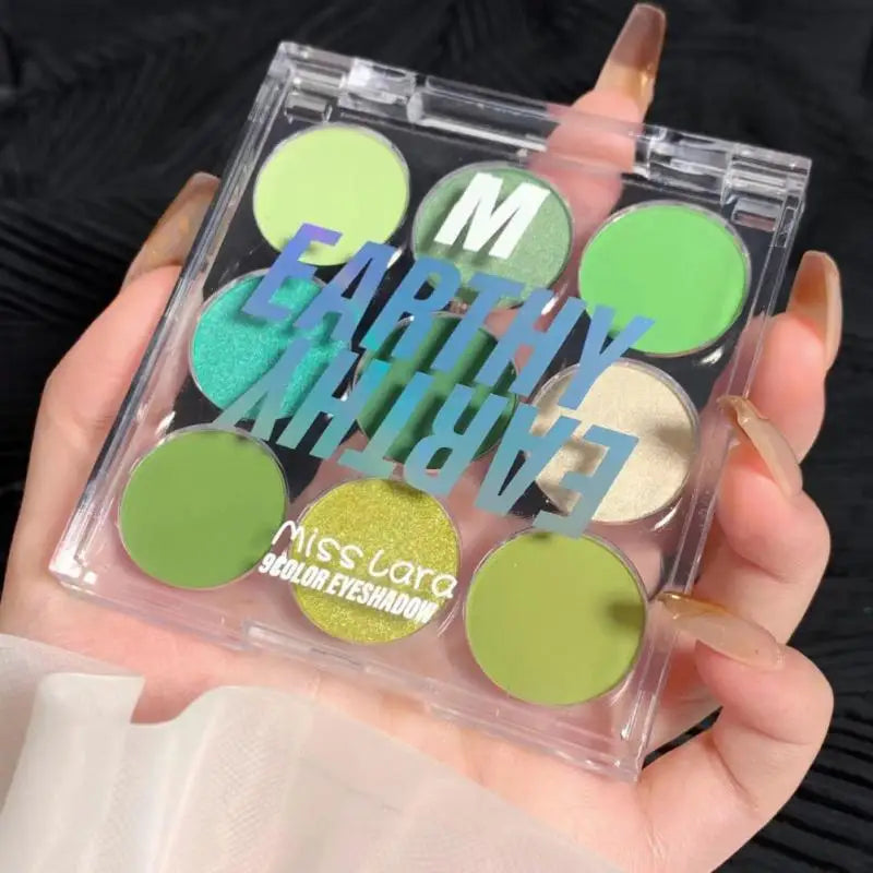 qgtao Long-lasting Fresh And Retro Anti Pollution Eye Shadow High Color Rendering Blue-green Eye Shadow Eyes Makeup Tool Palette