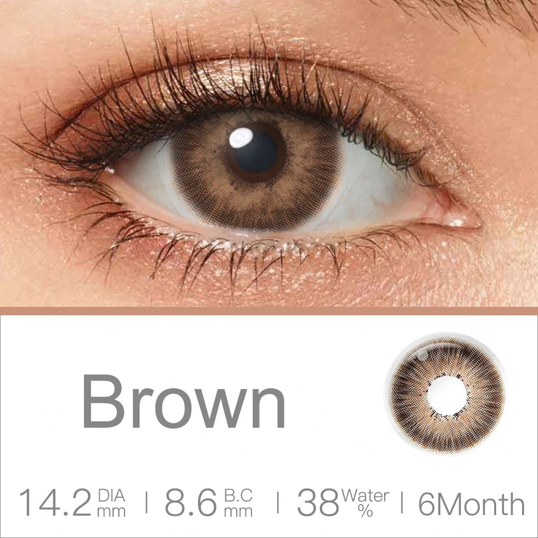 qgtao Colored Contact Lenses Natural Look Brown Eye Lenses Beauty pupils Blue contact Lenses Eye Cosmetic Color Lens