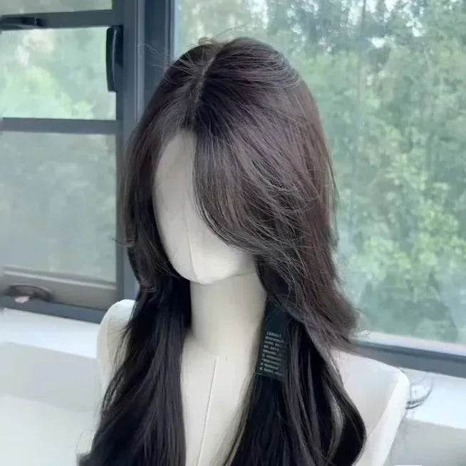 OKLULU  -  Black Wig Long Wavy Natural Hair Synthetic Wigs for Women 24inch High Quality Heat Resistance Wigs for Women Human Hair