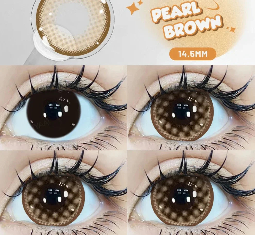 15mm Big Diameter Black Lenses 14.5mm Lenses  Colored Contact Lenses for Eyes Big Eye Lenses Natural Look Lenses