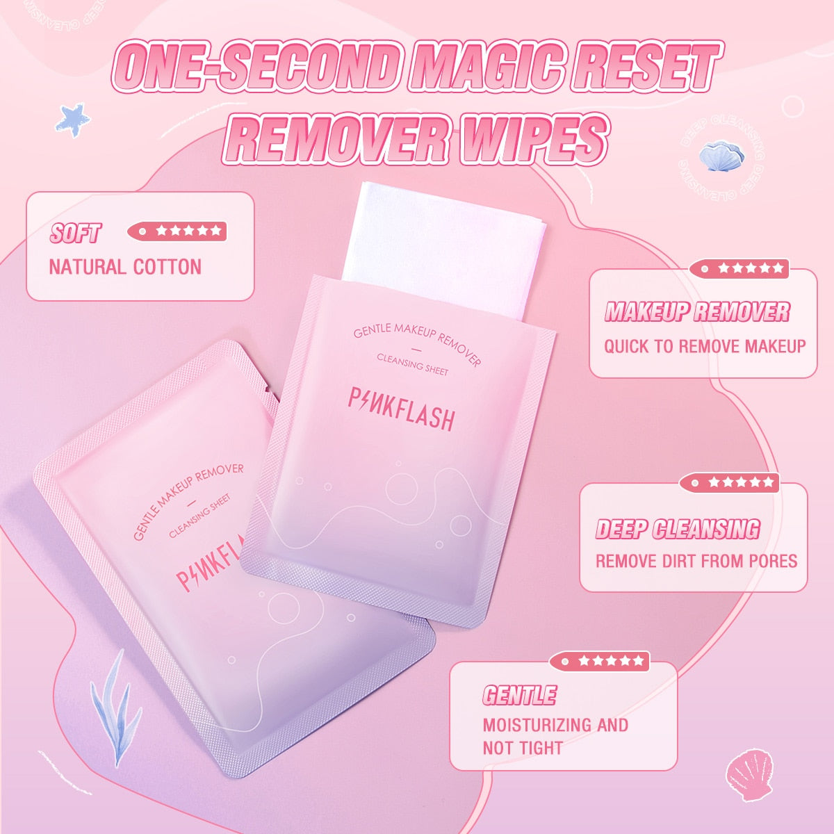 qgtao 5/10/15/20 Pcs One-second Magic Reset Makeup Remover Soft Face Skin Cleaner Facial Cleaning Beauty Remover Tool