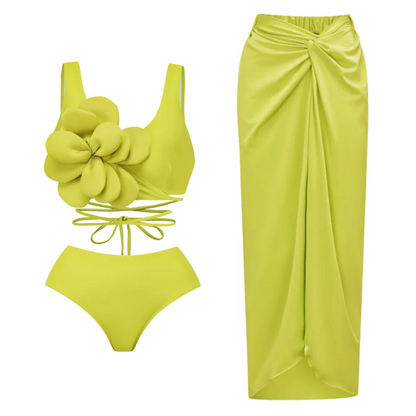 qgtao New Arrival Push Up Women Bikini Set Floral Printed Ruffle Bikinis Strappy Bandage Swimwear Brazilian Biquini Bathing Suit