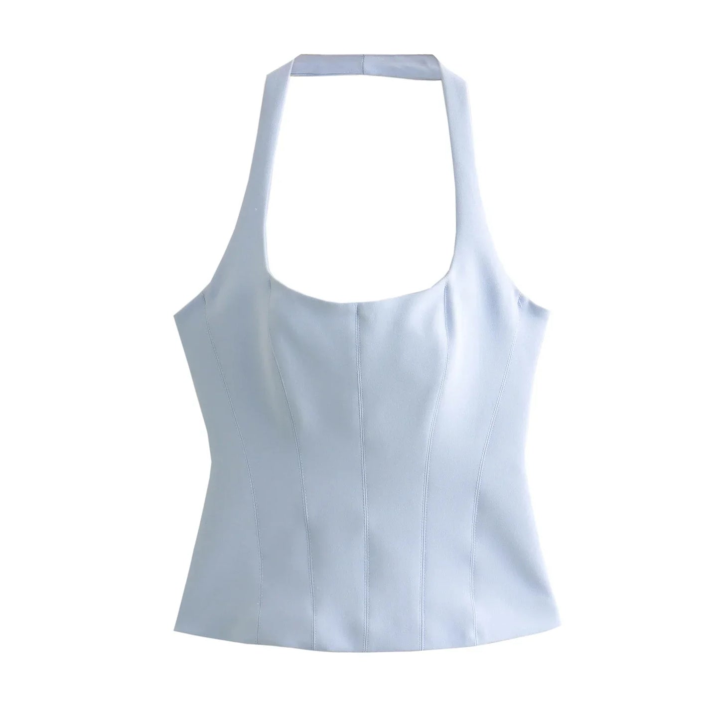 qgtao 2024 Women's Halter Top T-Shirt Official Store Woman Clothing Y2k Tops Clothes Youthful Corset Tanks & Camis Cheap