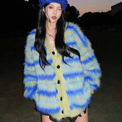 Knitted Cardigan Sweater Coat Women's Sweater Top Women Clothing Women's Clothing Free Shipping Offers Sweater Oversize