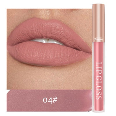 Waterproof Long Lasting Non-stick Cup Lip Gloss Makeup Red Lip Tint Lazy Lipstick Velvet Matte Sexy Red Lip-shaped Moisturizing