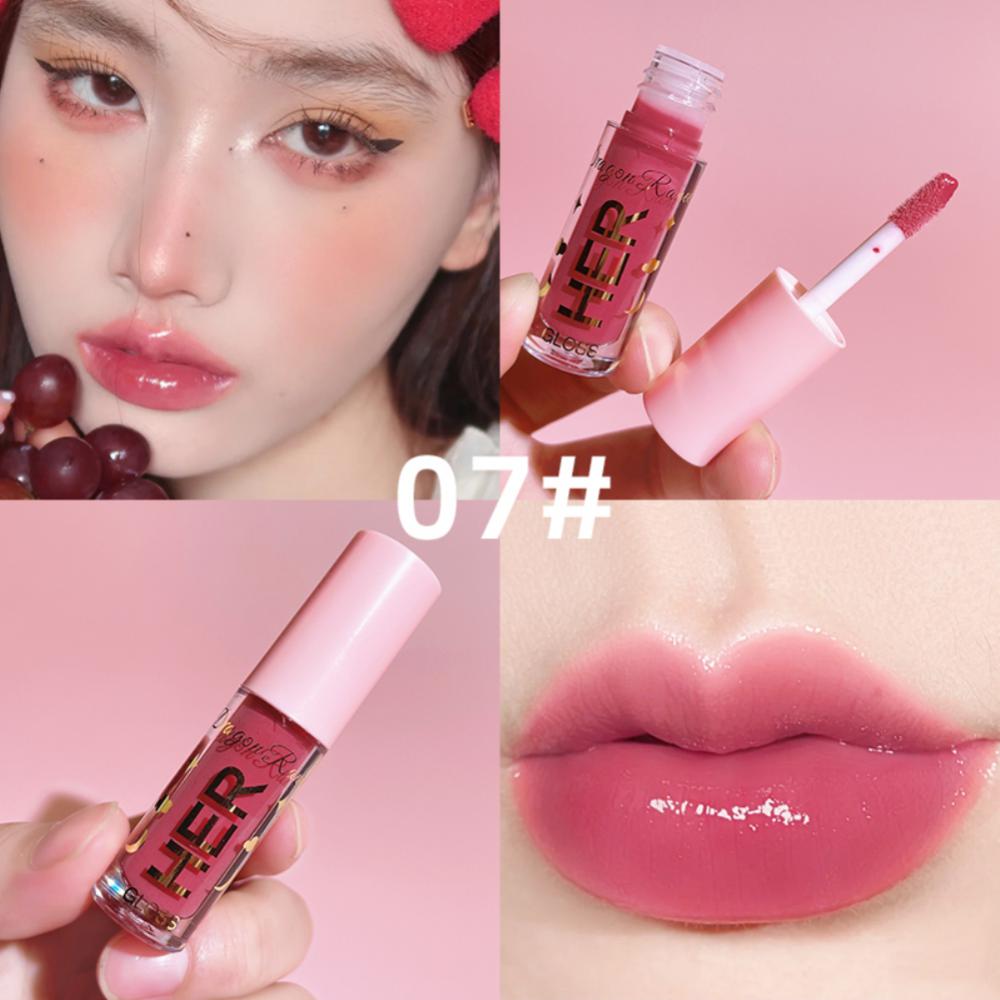 Moisturizing Mini Lip Gloss Oil Long Lasting Matte Air Lip Glaze Tint Sexy Red Shiny Liquid Lipsticks Makeup Cosmetics Jelly Lip