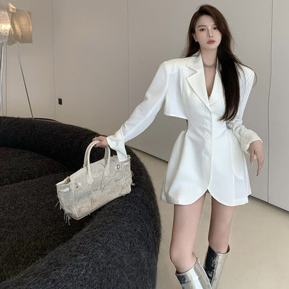 Waist Hollow Suit Dress