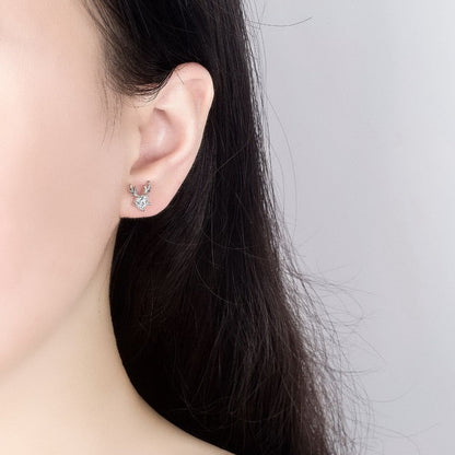 Cute Christmas Elk Dangle Earrings For Women Charm Xmas Deer Star Bowknot Round Ball Drop Earring Girls New Year Party Jewelry
