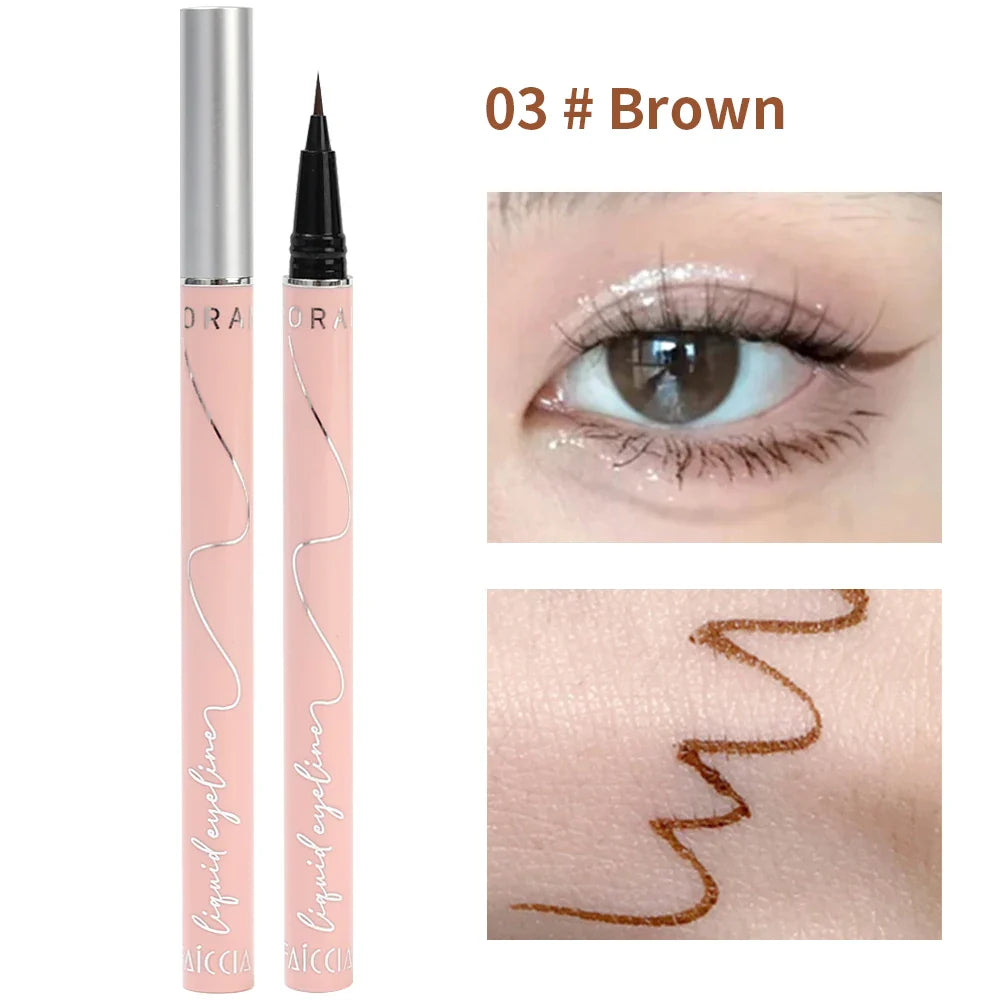 qgtao  Matte Colored Eyeliner Liquid Pencil White Red Party Eye Makeup Tools Waterproof Lasting Quick-drying No Blooming Black EyeLiner