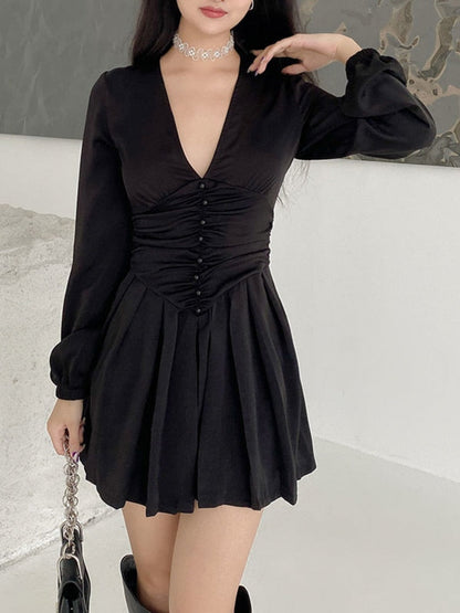 Black Elegant Vintage Dress
