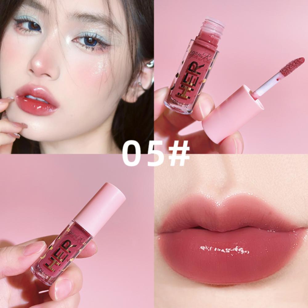 Moisturizing Mini Lip Gloss Oil Long Lasting Matte Air Lip Glaze Tint Sexy Red Shiny Liquid Lipsticks Makeup Cosmetics Jelly Lip