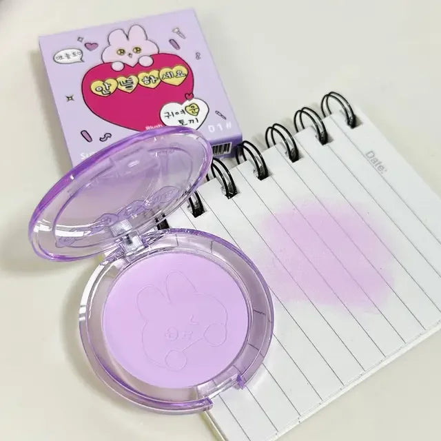 qgtao Love Eye Shadow Palette Matte Powder Blusher Girl Makeup Pallete Shimmer Light Purple 12 Colors Eyeshadow Shiny Long Lasting Hot