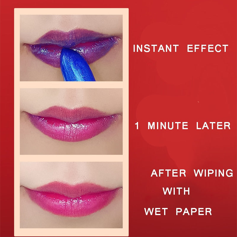 Temperature Color Changing Lipstick Moisturizer Waterproof  Non-Stick Cup Lip Balm Long Lasting Lip Tint Gloss Korean Makeup