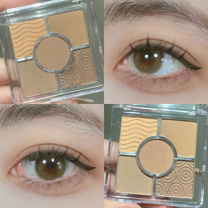 8 Colors Waterproof Earth Color Shiny Eyes Cosmetic Natural Eye Makeup Multichrome Eyeshadow Palette Cosmetic Eye Color Box