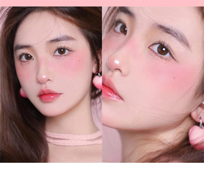 Soft Matte Blush Mini Portable Natural Blush Palette Peach Pink Red Rouge Cheek Long-lasting Nude Makeup Cosmetic Face Makeup