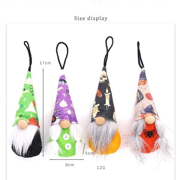 Halloween Gnome Plush Halloween Decoration for Home Handmade Faceless Dolls Gnome Ornaments Cute Elf Scandinavian Tomte Gnomes