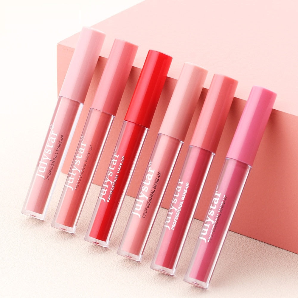 12 Colors Matte Velvet Lip Gloss Waterproof Long Lasting Liquid Lipstick Cosmetics Beauty Stay 24 Hours Makeup