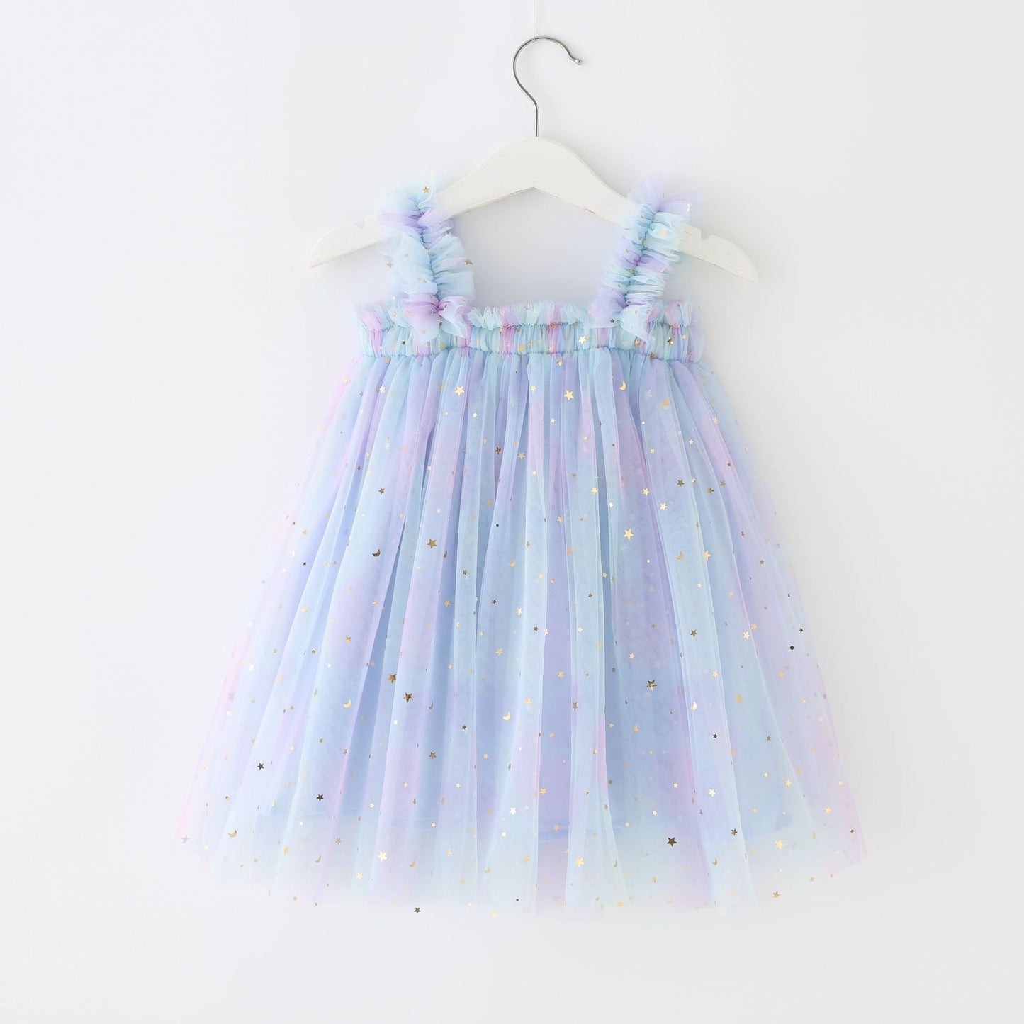 Birthday Strap Dress For Baby Girl Clothes Summer 3D Angel Wings Fairy Princess Mesh Tutu Dresses Kid Party Costume