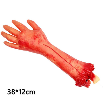 Halloween Decoration Party Horror Props Bloody Fake Arm Hand Creepy Finger Foot Scary Halloween Party Decor For Home Outdoor