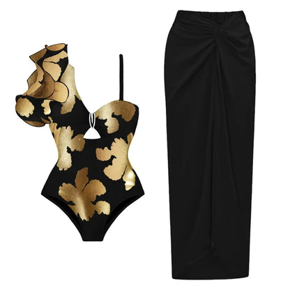 qgtao New Arrival Push Up Women Bikini Set Floral Printed Ruffle Bikinis Strappy Bandage Swimwear Brazilian Biquini Bathing Suit