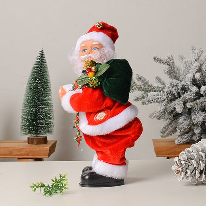Christmas Electric Musical Hip Dancing Santa Claus Doll Toys Twerking Doll Party Christmas Decoration Gifts Ornaments for Kids