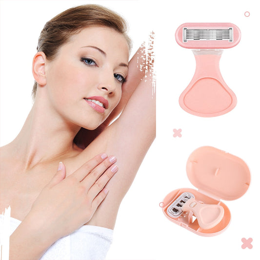 6 Layer Blades Razor Men Manual Shaver Women Female Razor for Unwanted Body Face Leg Bikini Safety Facial Hair Removal Razor