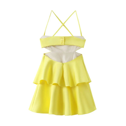 qgtao  2024 Women's Silk Satin Texture Suspender Dress Womens Dresses Sale Clearance Fashion Summer Short Party Elegant New