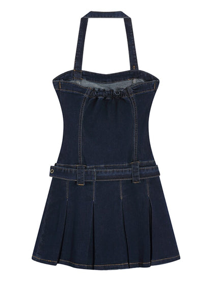 Spaghetti Strap Denim Dress