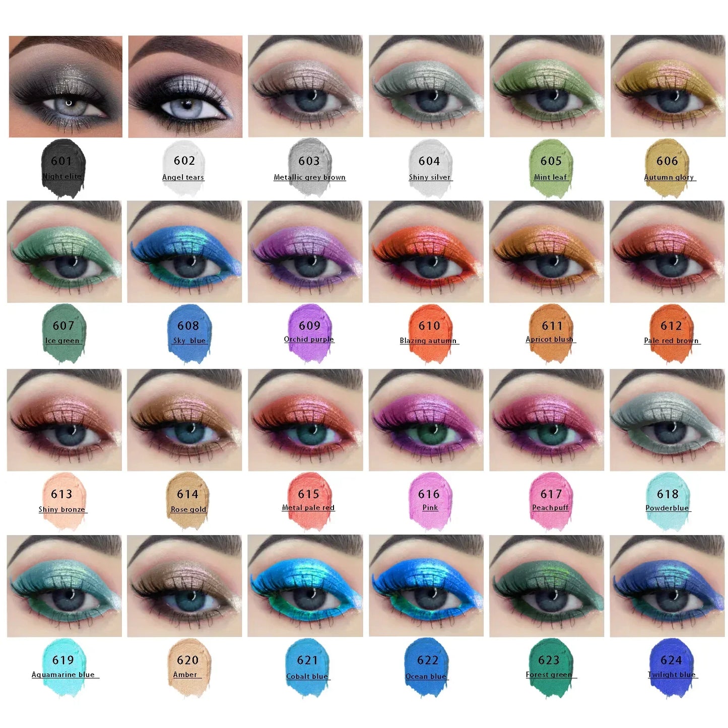 qgtao Pearlescent Eyeshadow Pencil Glitter Silkworm Liner Pen Highlighter Long Lasting Matte Eye Shadow Stick Eyes Makeup Cosmetics