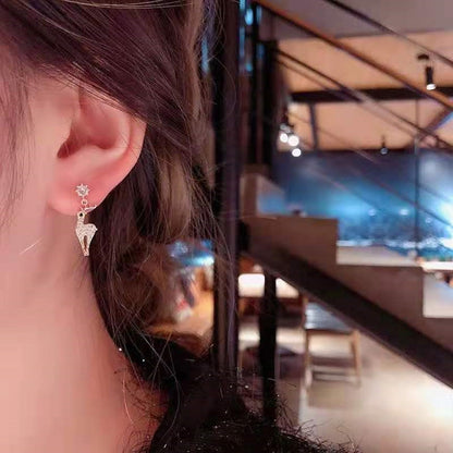 Cute Christmas Elk Dangle Earrings For Women Charm Xmas Deer Star Bowknot Round Ball Drop Earring Girls New Year Party Jewelry