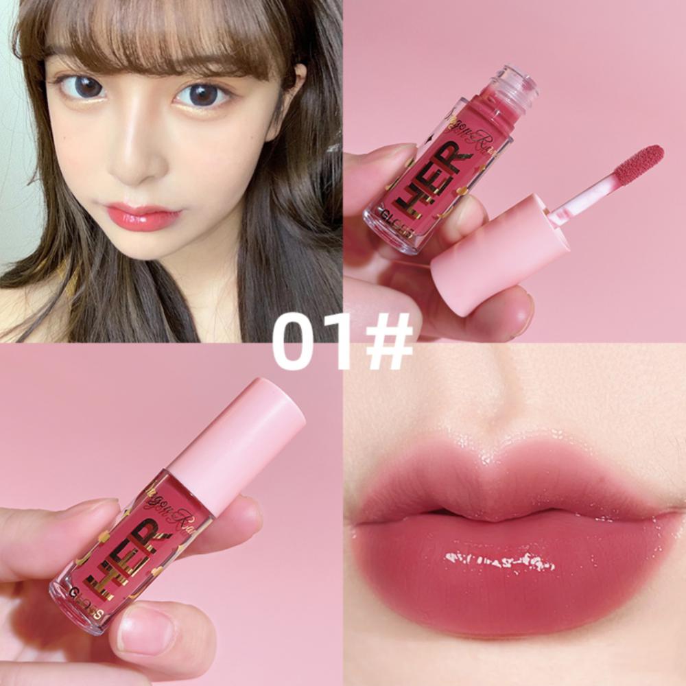 Moisturizing Mini Lip Gloss Oil Long Lasting Matte Air Lip Glaze Tint Sexy Red Shiny Liquid Lipsticks Makeup Cosmetics Jelly Lip