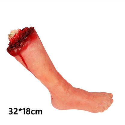 Halloween Decoration Party Horror Props Bloody Fake Arm Hand Creepy Finger Foot Scary Halloween Party Decor For Home Outdoor