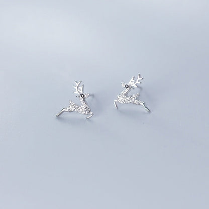 Cute Christmas Elk Dangle Earrings For Women Charm Xmas Deer Star Bowknot Round Ball Drop Earring Girls New Year Party Jewelry