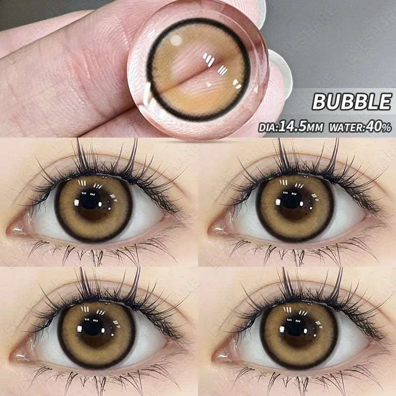 1 Pair New Colored Contact Lenses for Eyes Korean Lens Natural Big Eye Lenses Brown Lenses Blue Eye Contacts Red Lenses