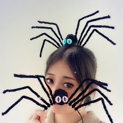 Halloween Spider Headdress Creative Funny Spider Performance Masquerade Dress Up Spider Headband Happy Helloween Party Decor