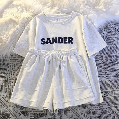 qgtao Fashion Women's Set Short Sleeve Sweatshirt and Shorts Suit 2024 Active Two 2 Piece Set Outfits Tracksuit